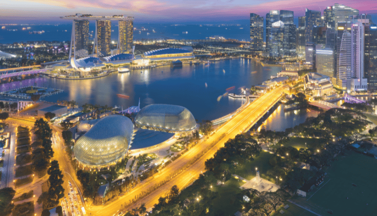 Photo: Aerial view of Singapore