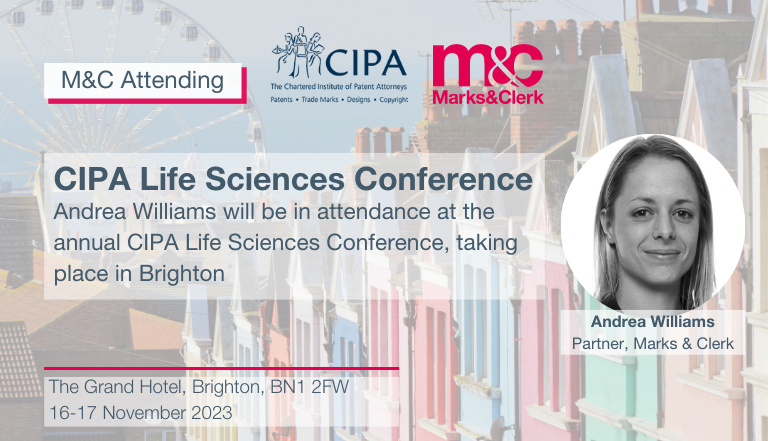 Andrea Williams will be attending CIPA Life Sciences Conference