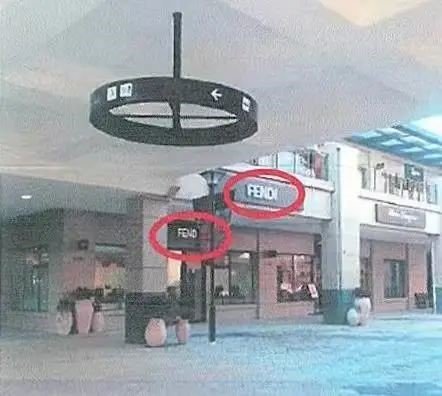 Image 2 showing retail premises displaying FENDI mark