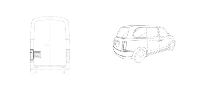 Examples of part protection of vehicles, using dotted and solid lines.